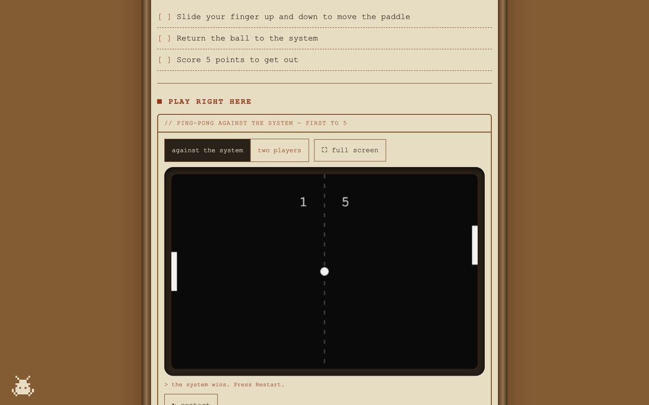 Screenshot of Escape the Game
